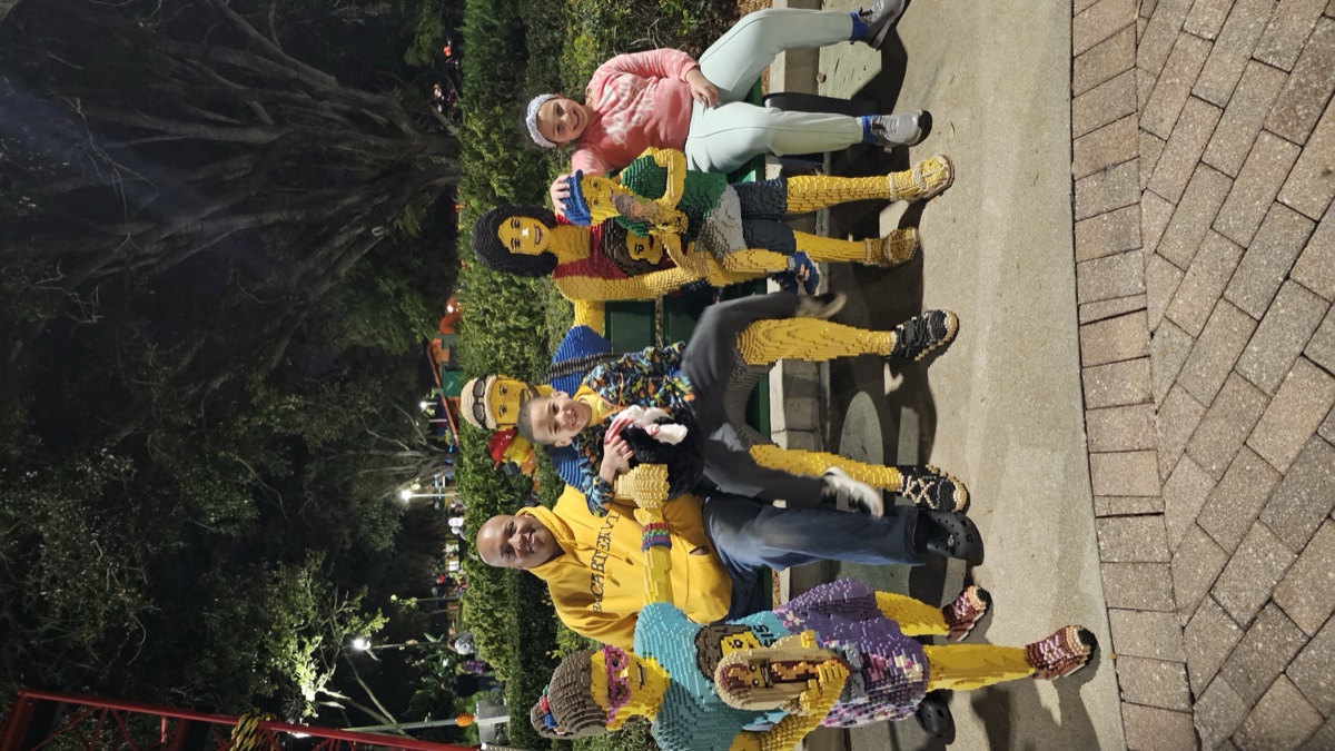 Gary with his kids at Legoland
